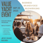 Komm mit auf die Yacht - VALUE YACHT EVENT 2023!